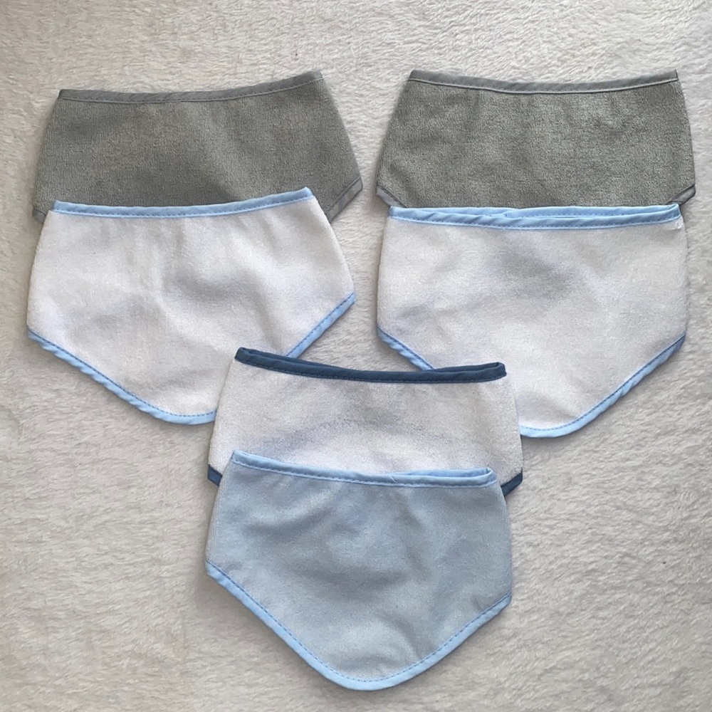 6 piece bandana style bibs by True Baby